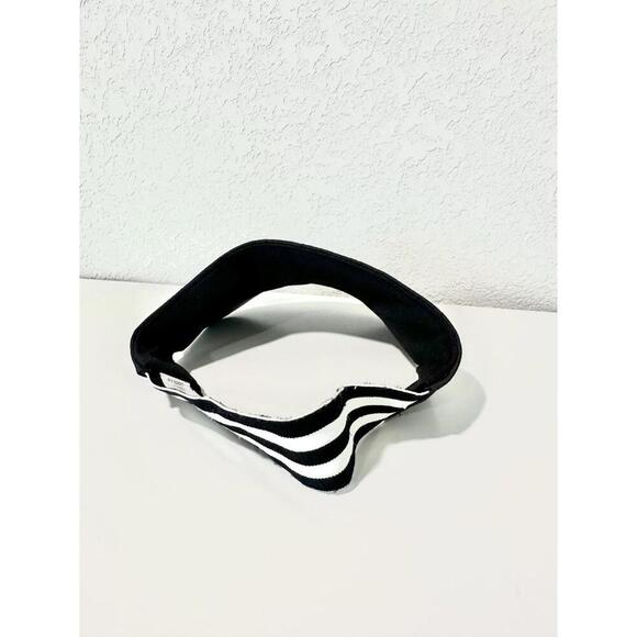 EQ SPORT Sun Visor Unisex Adult Outdoor Sports Black and White Strap One Size - Picture 5 of 8